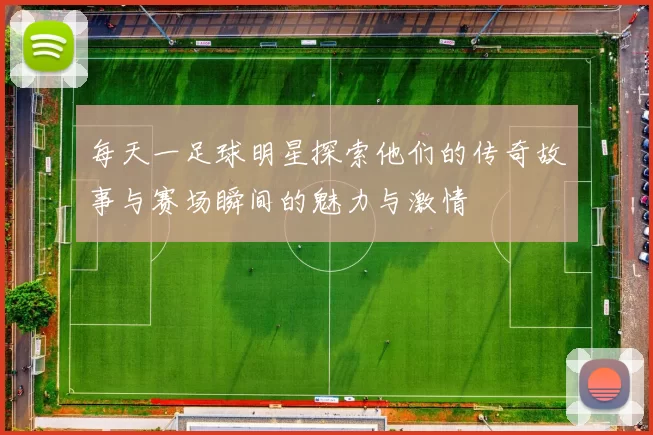 每天一足球明星探索他们的传奇故事与赛场瞬间的魅力与激情